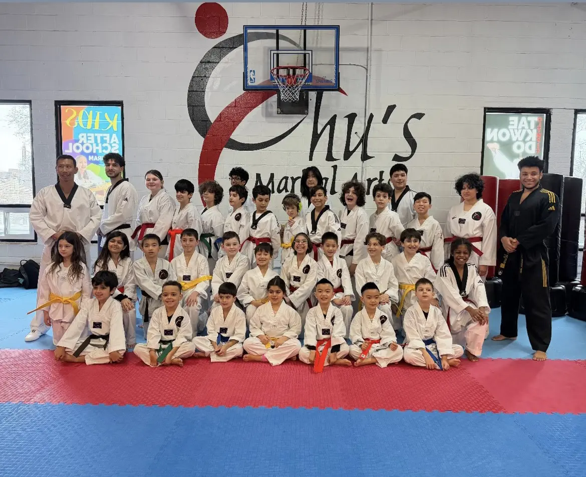 Students and instructors at Chu's Martial Arts in Thornhill